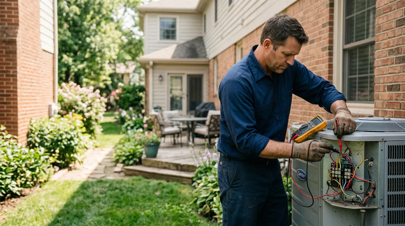 HVAC technician working near Kiamesha Lake, NY